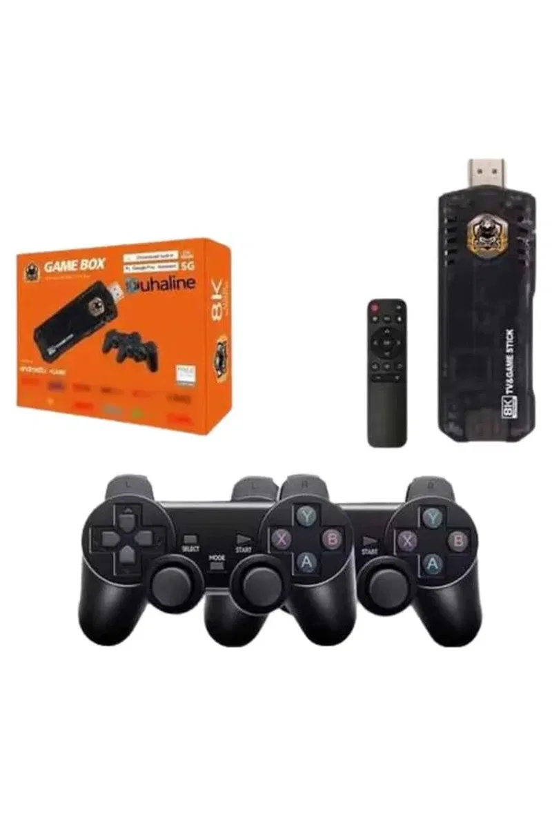 Game Stick Çift Oyun Konsolu Smart TV Game Box 8k Ultra HD 64 Gb görsel 3