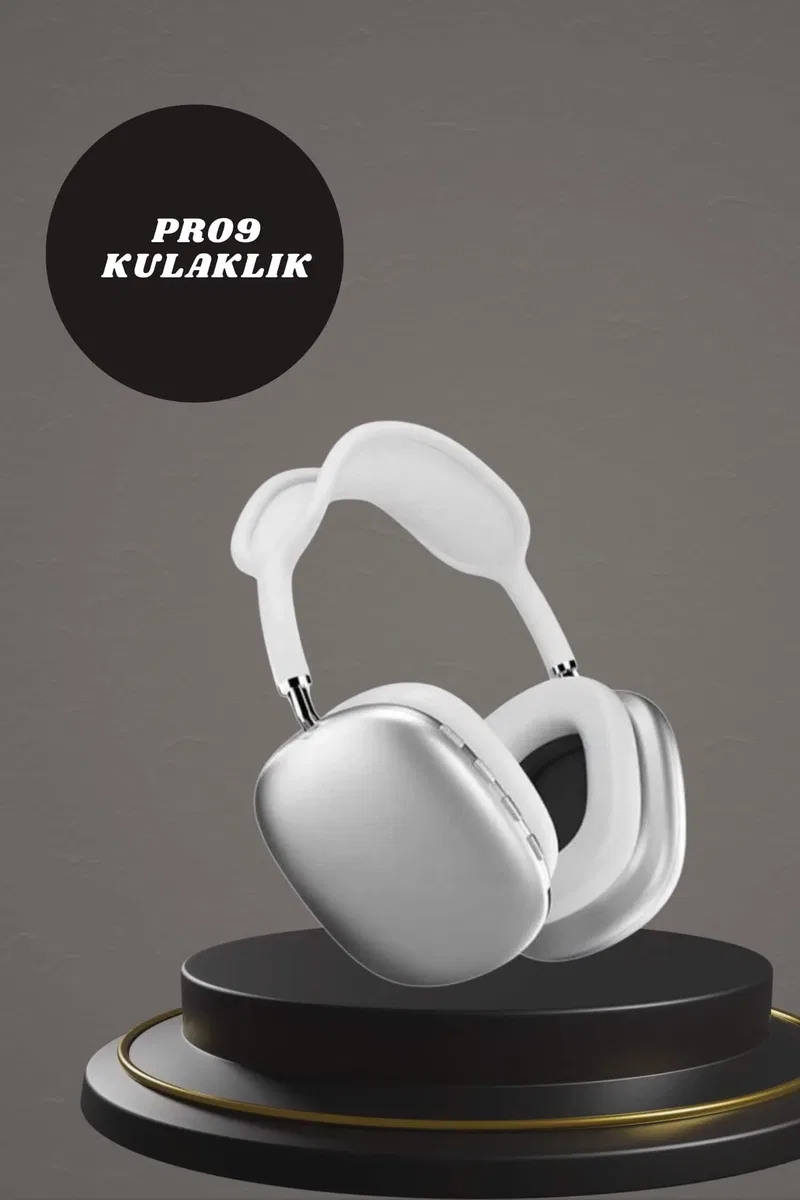 Kulak Üstü P9 Kablosuz Bluetooth Kulaklık ve 7 Kordonlu Akıllı Saat görsel 4