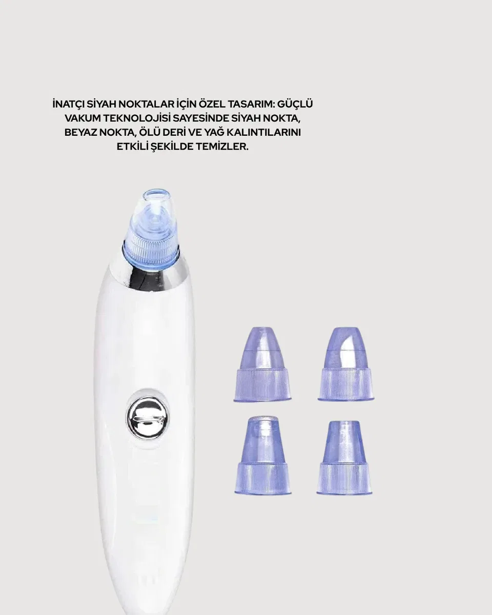 Cilt Dostu Vakumlu Siyah Nokta Temizleyici – Siyah Nokta, Yağ ve Makyaj Kalıntılarına Karşı görsel 5