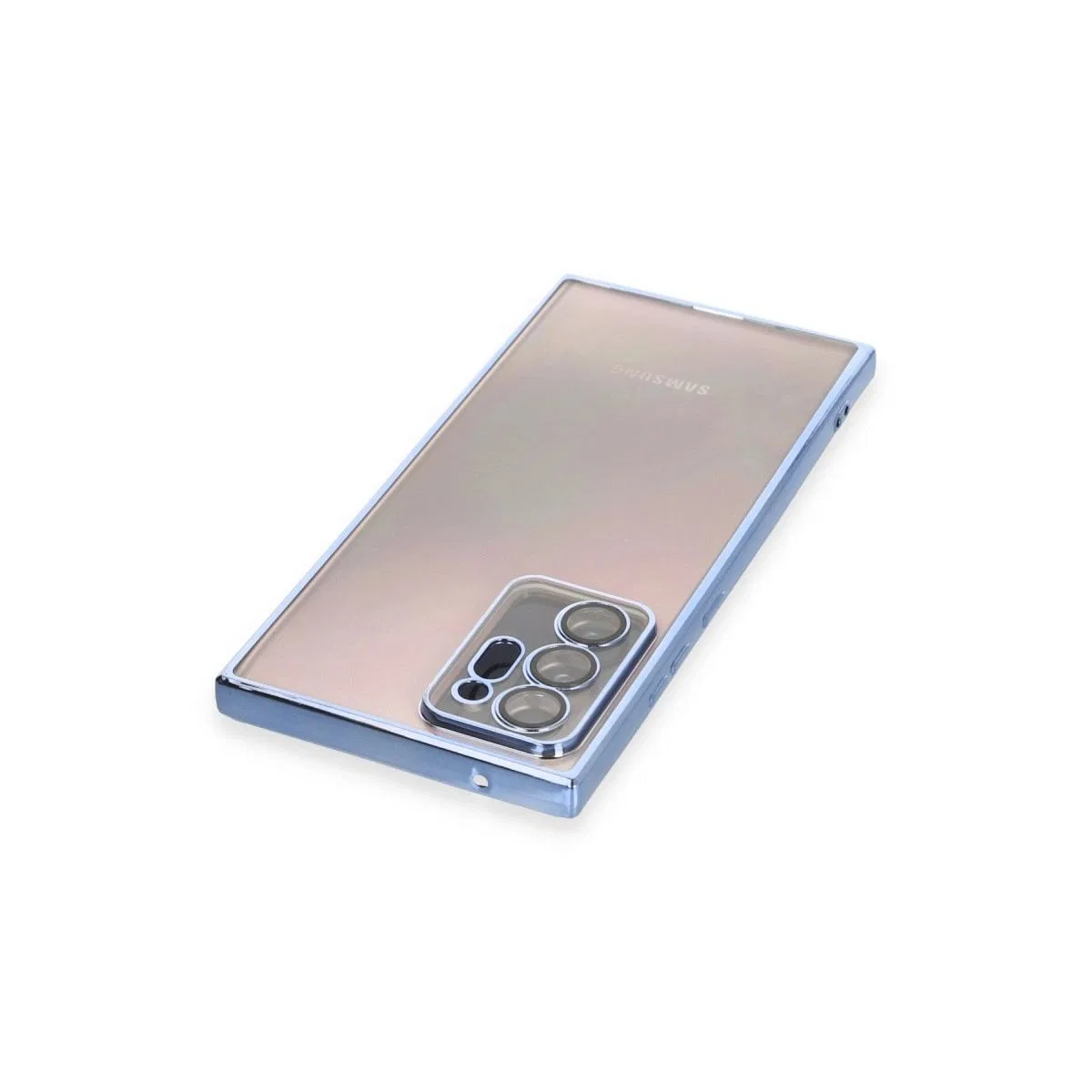 Samsung Galaxy Note 20 Ultra Kılıf Razer Lensli Silikon - Açık Mavi görsel 3