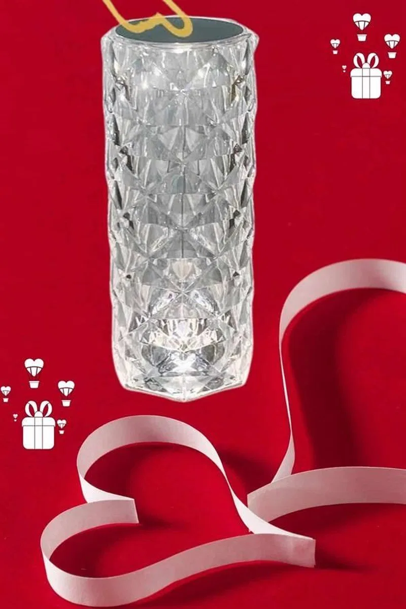 Sevgililer Günü İçin Hediye Kristal Lamba Sevgiliye Hediye Usb Şarjlı Gece Lambası