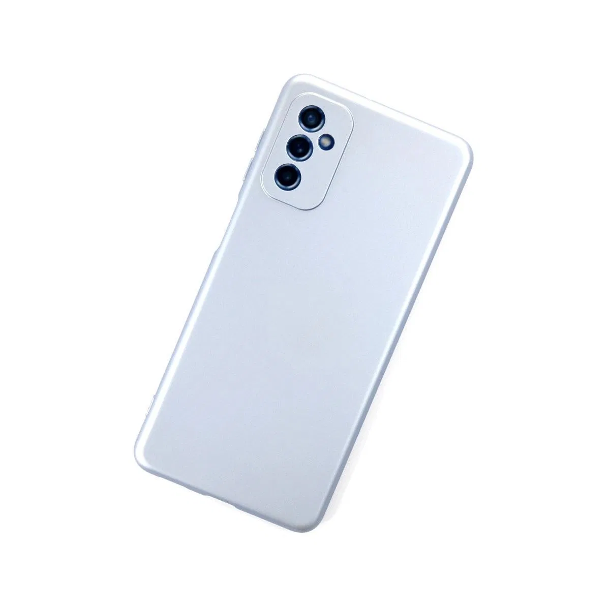 Samsung Galaxy M52 5g Kılıf Nano İçi Kadife Silikon - Sky Blue görsel 3