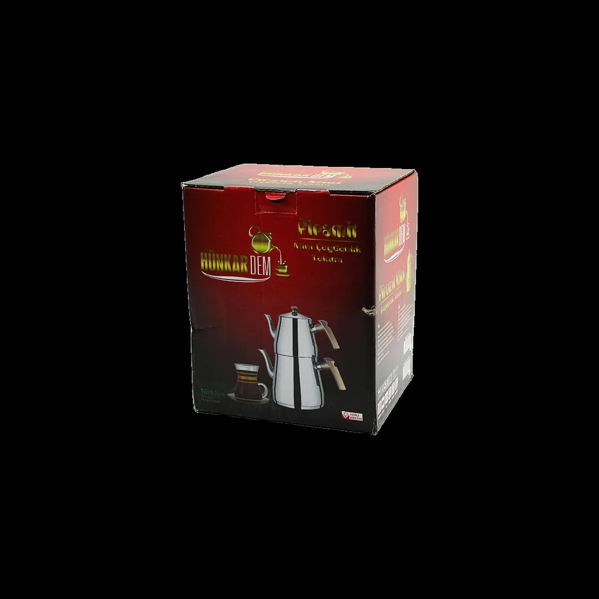 Mini Çelik Çaydanlık Seti (0. 9L + 1. 5L) Kendinden Süzgeçli görsel 2
