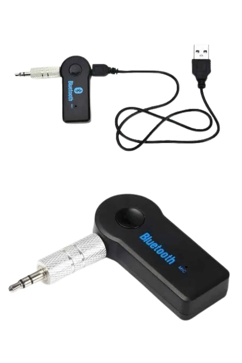 Yeni Nesil Bluetooth Aux Araç Kiti Siyah TV Tablet Telefon Araç Araba görsel 5