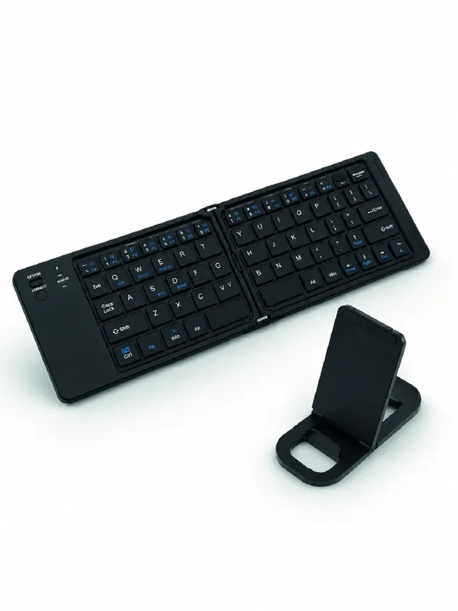 Taşınabilir Katlanabilir Bluetooth Klavye iOS Android Windows Uyumlu görsel 3