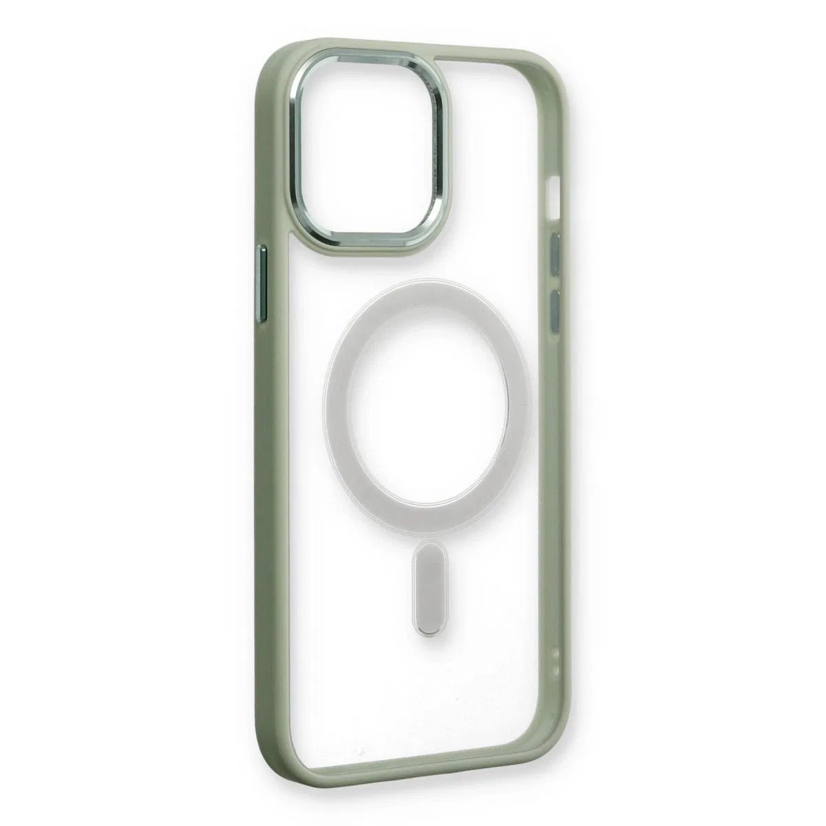 Apple İphone 14 Pro Max Kılıf Room Magneticsafe Silikon - Su Yeşili görsel 4