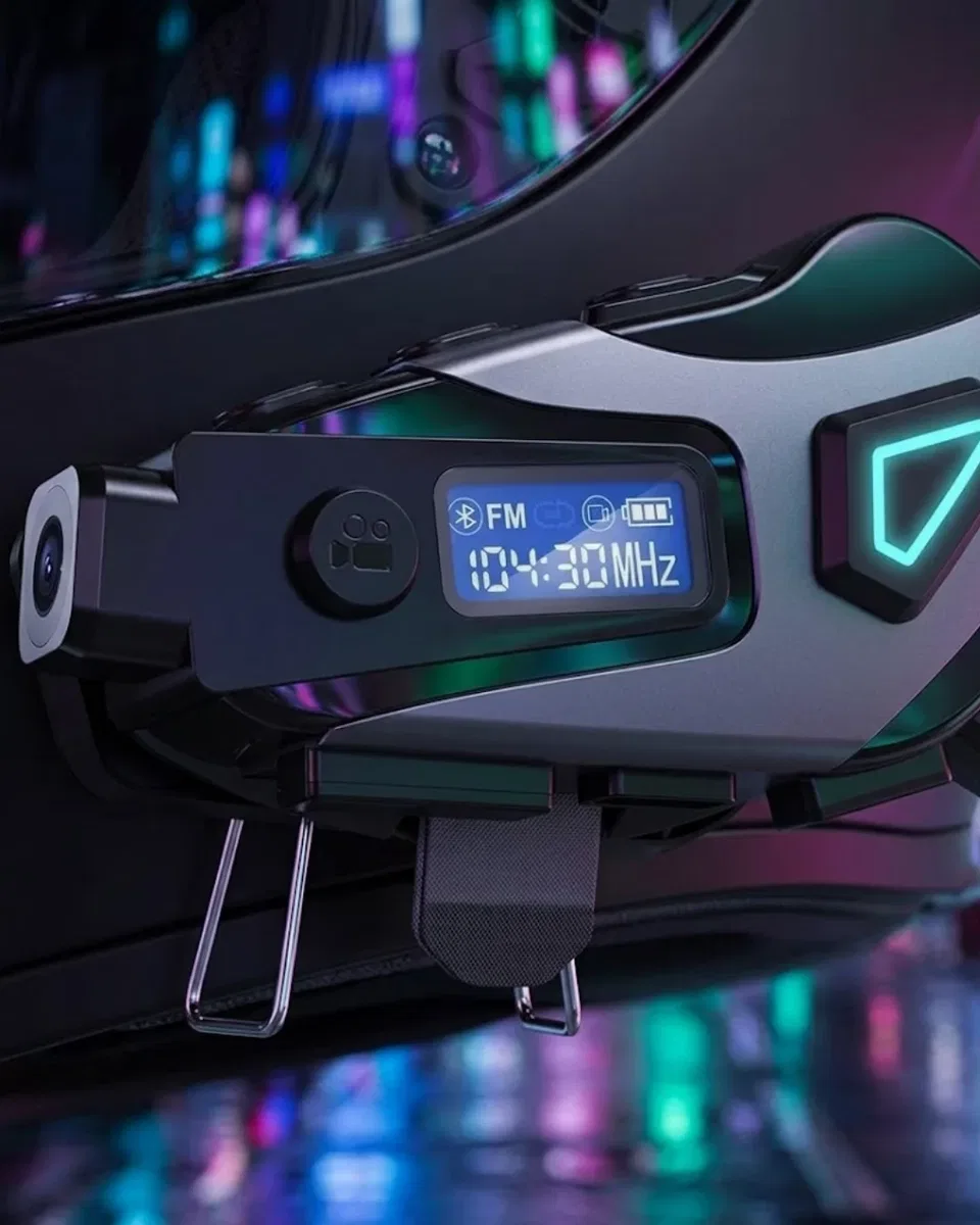 Motosiklet Kask Kulaklığı Bluetooth 5. 3 Kamera ve FM Radyo Destekli