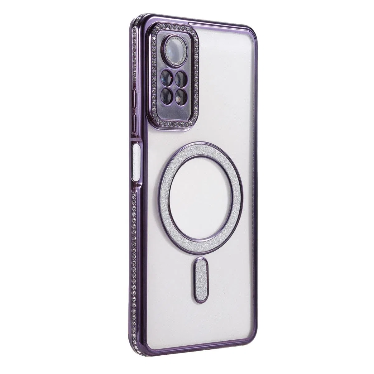 Xiaomi Redmi Note 12 Pro 4g Joke Simli Magneticsafe Kılıf - Derin Mor görsel 3