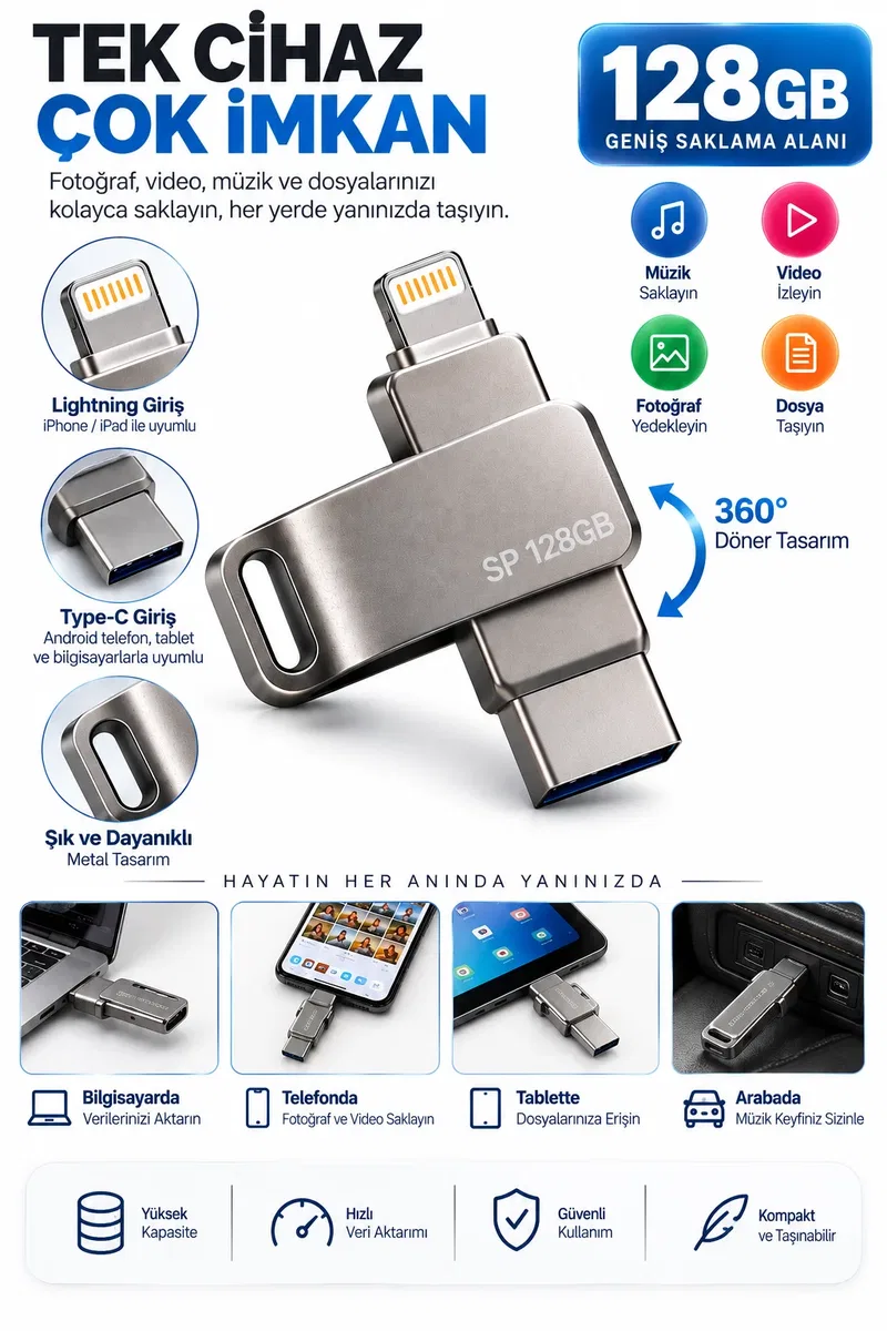 128 GB FLASH BELLEK görsel 5