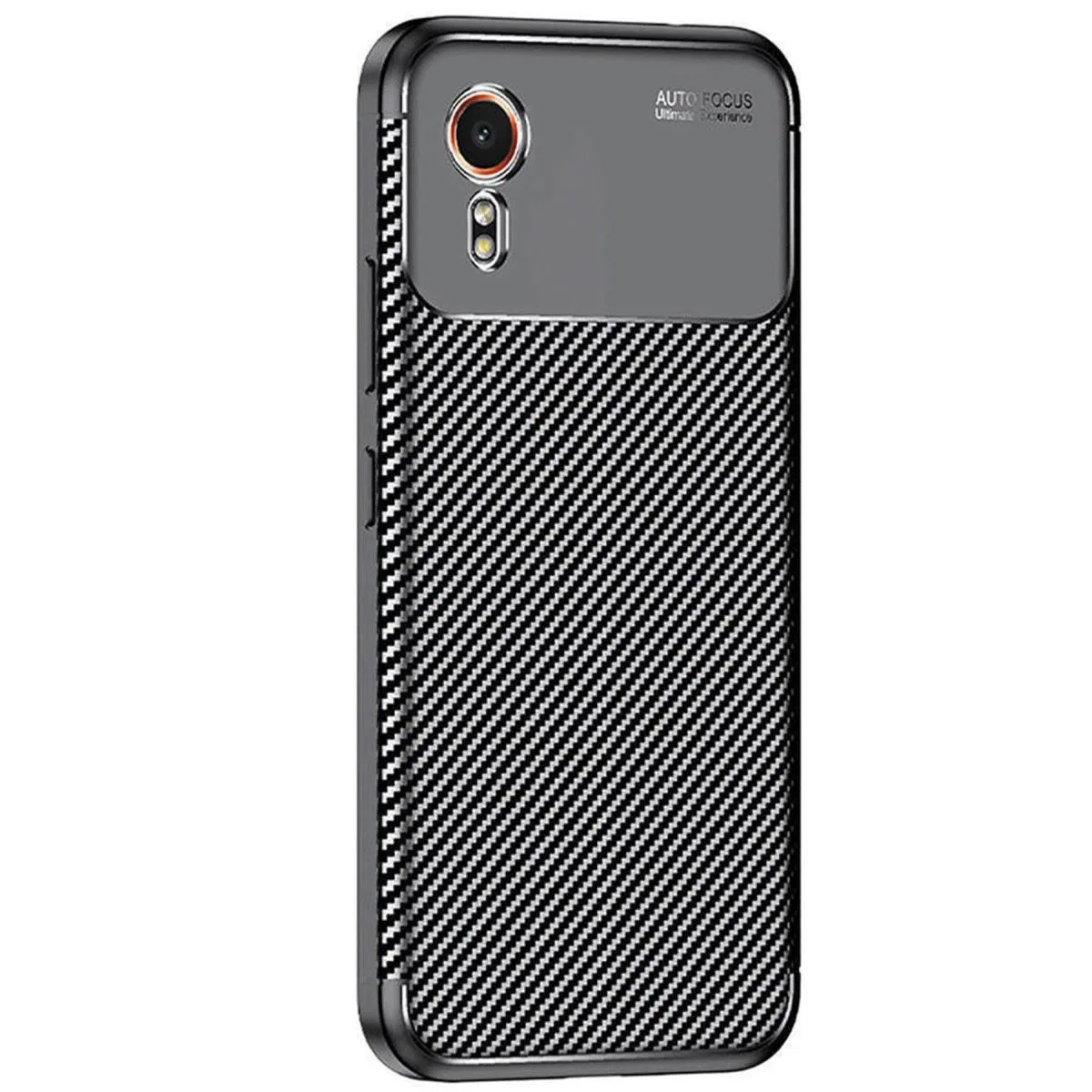 Samsung Galaxy Xcover 7 Kılıf Auto Focus Karbon Kapak - Siyah görsel 2