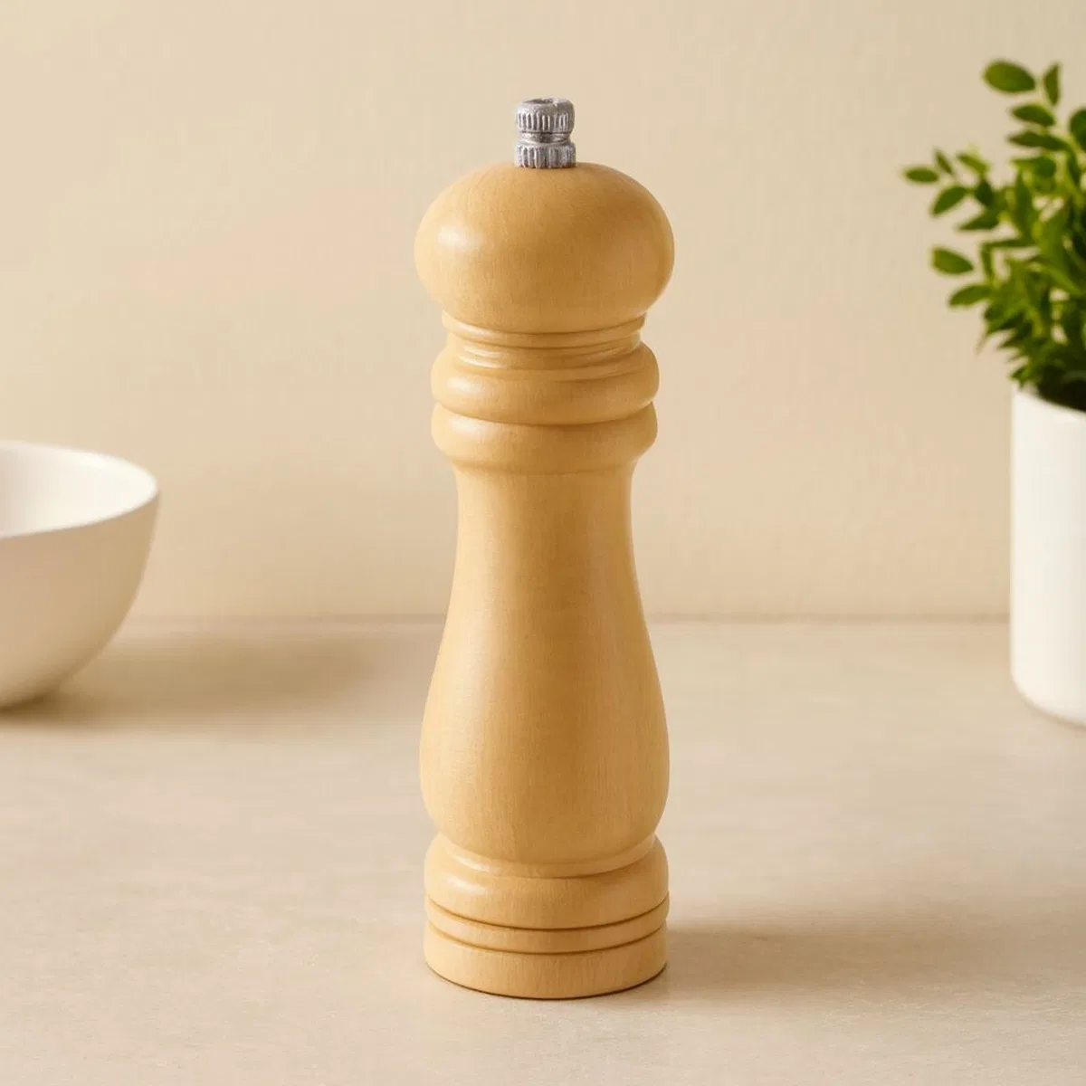 Ahşap Tuz ve Baharat Öğütücü 15 cm (Çap 4. 5 cm)