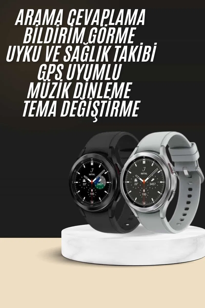 Yeni Nesil Akıllı Saat Çağrı Cevaplayabilen Plastik 47 Mm Uyumlu Kordon görsel 2