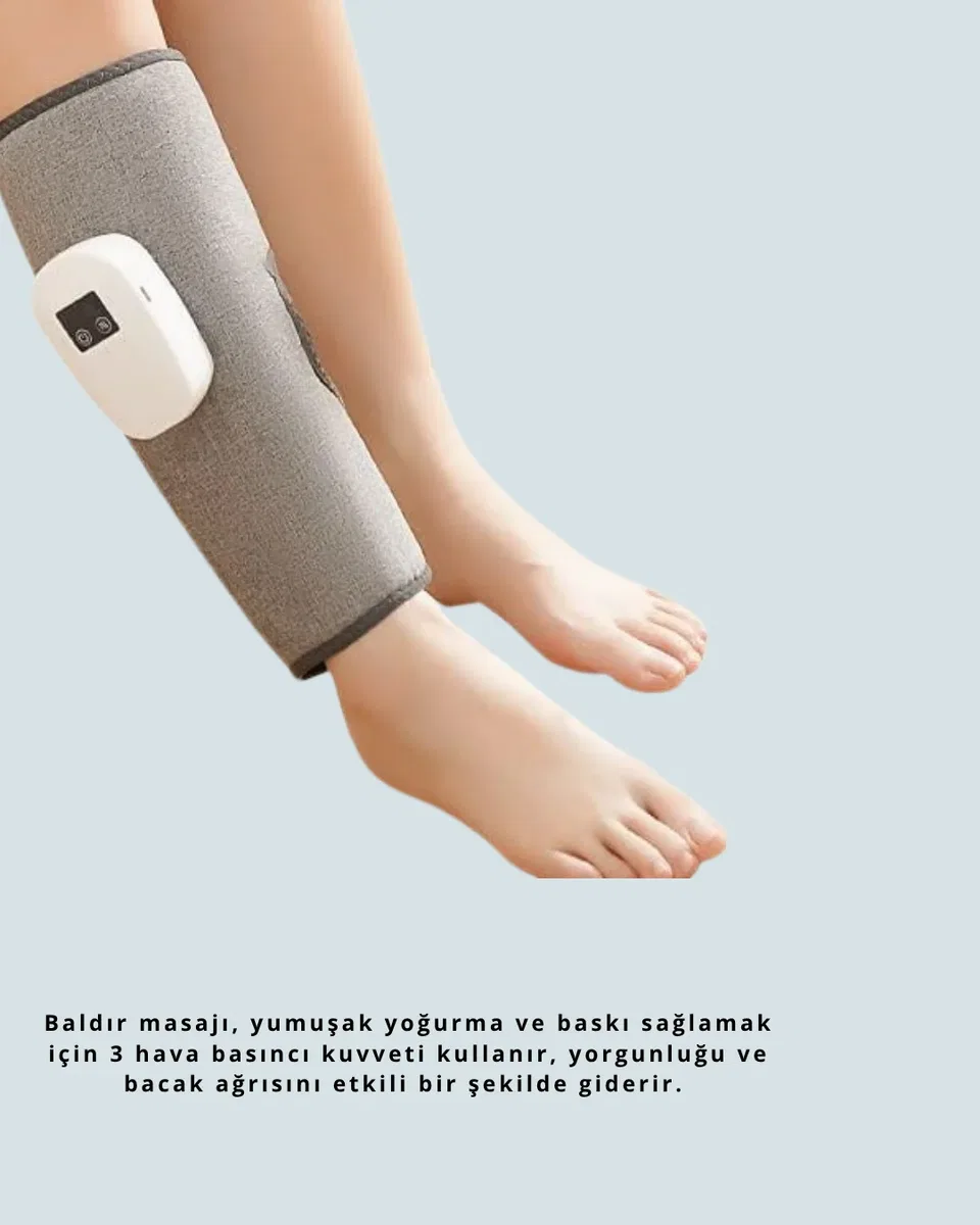 Kablosuz Isıtmalı Baldır Masaj Cihazı görsel 5