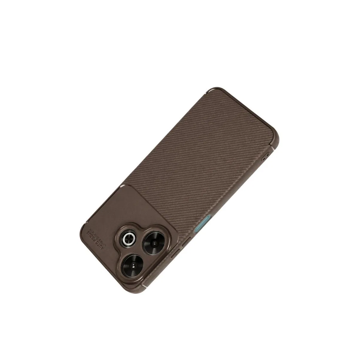 Xiaomi Redmi 13 4g Kılıf Auto Focus Karbon Kapak - Kahverengi görsel 2