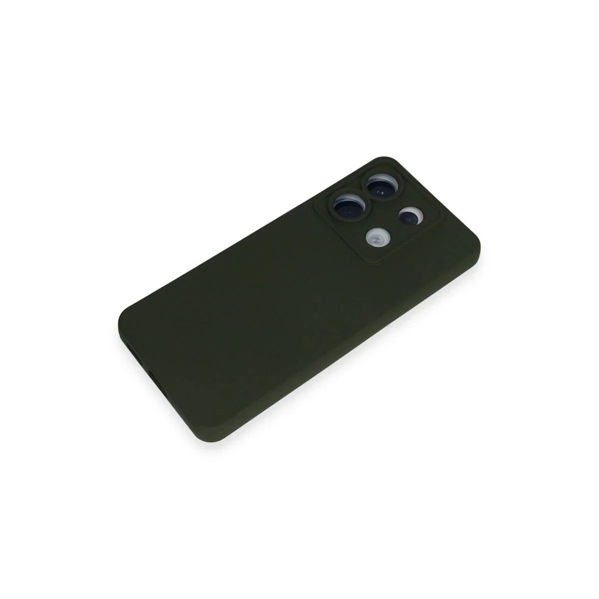 Xiaomi Redmi Note 13 Pro 5g Kılıf Nano İçi Kadife Silikon - Koyu Yeşil görsel 4