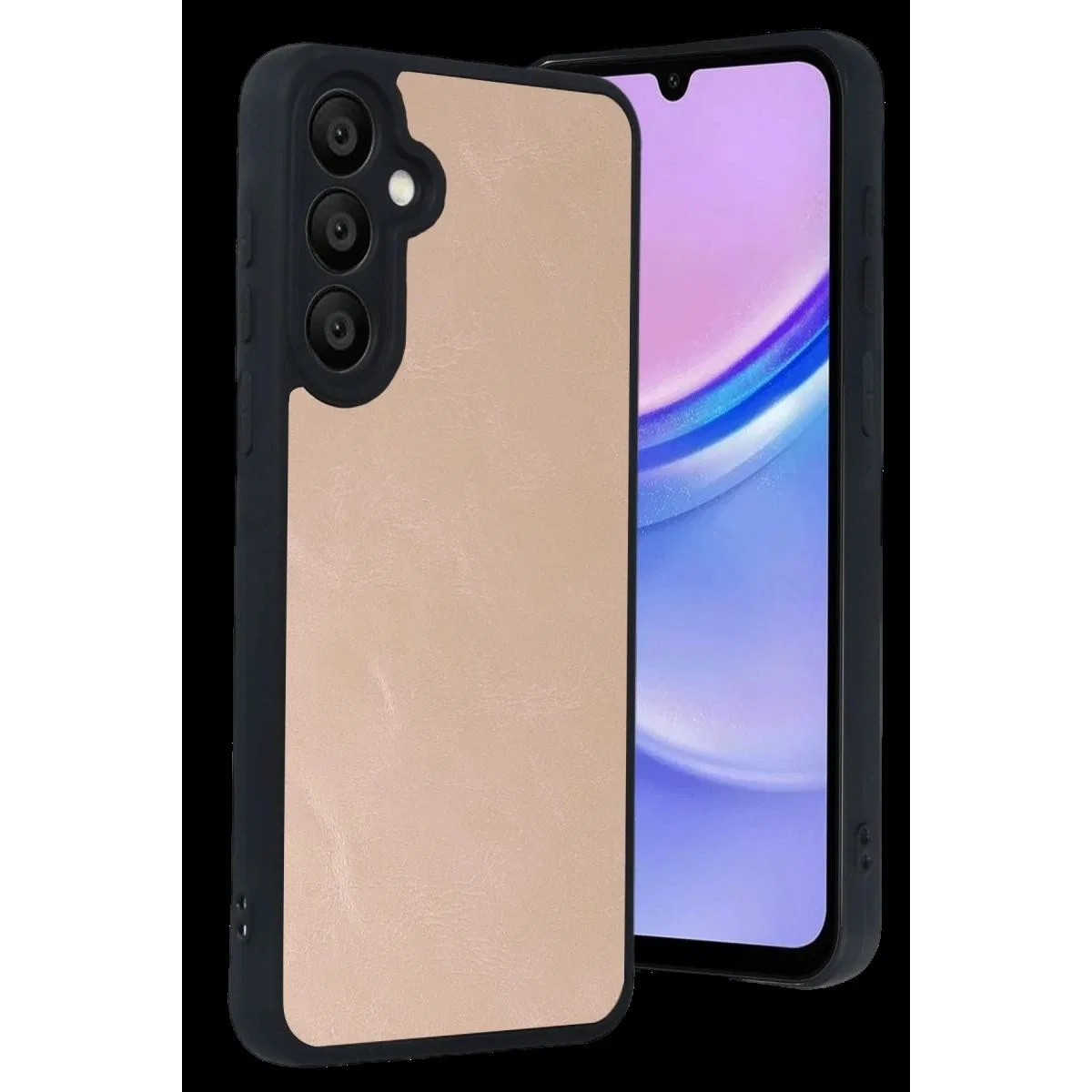 Samsung Galaxy A37 5g Aras Deri Kapak - Pudra