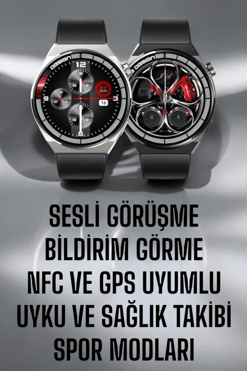 Akıllı Saat GPS VE NFC Özelliği Sesli Görüşme Dokunmstik Ekran görsel 2