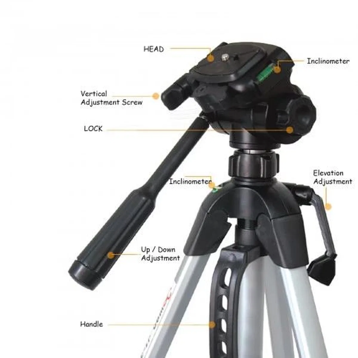 1570 Mm Tripod 3yönlü Profesyonel Süper Kalite görsel 8