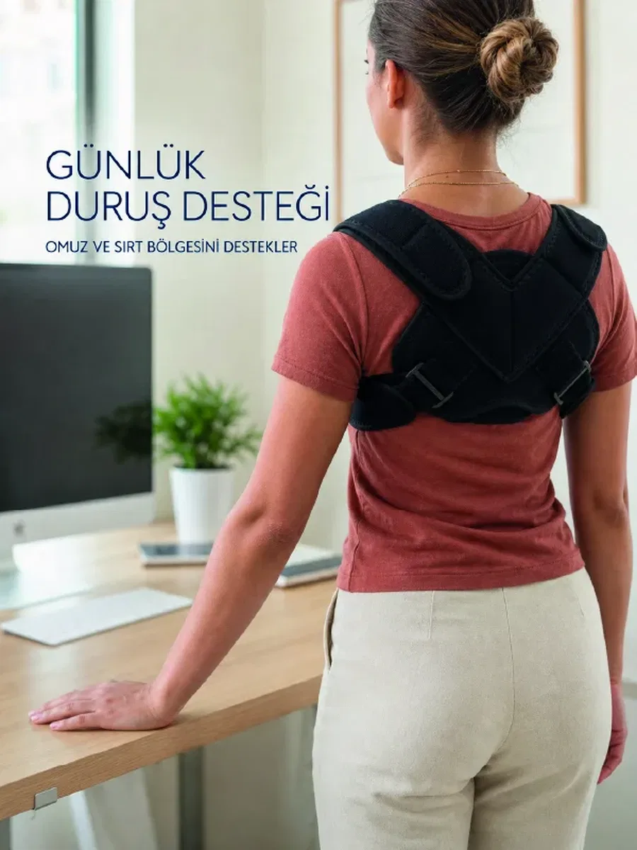 Klavikula Korsesi Ayarlanabilir Köprücük Kemiği Omuz ve Sırt Destek Bandajı