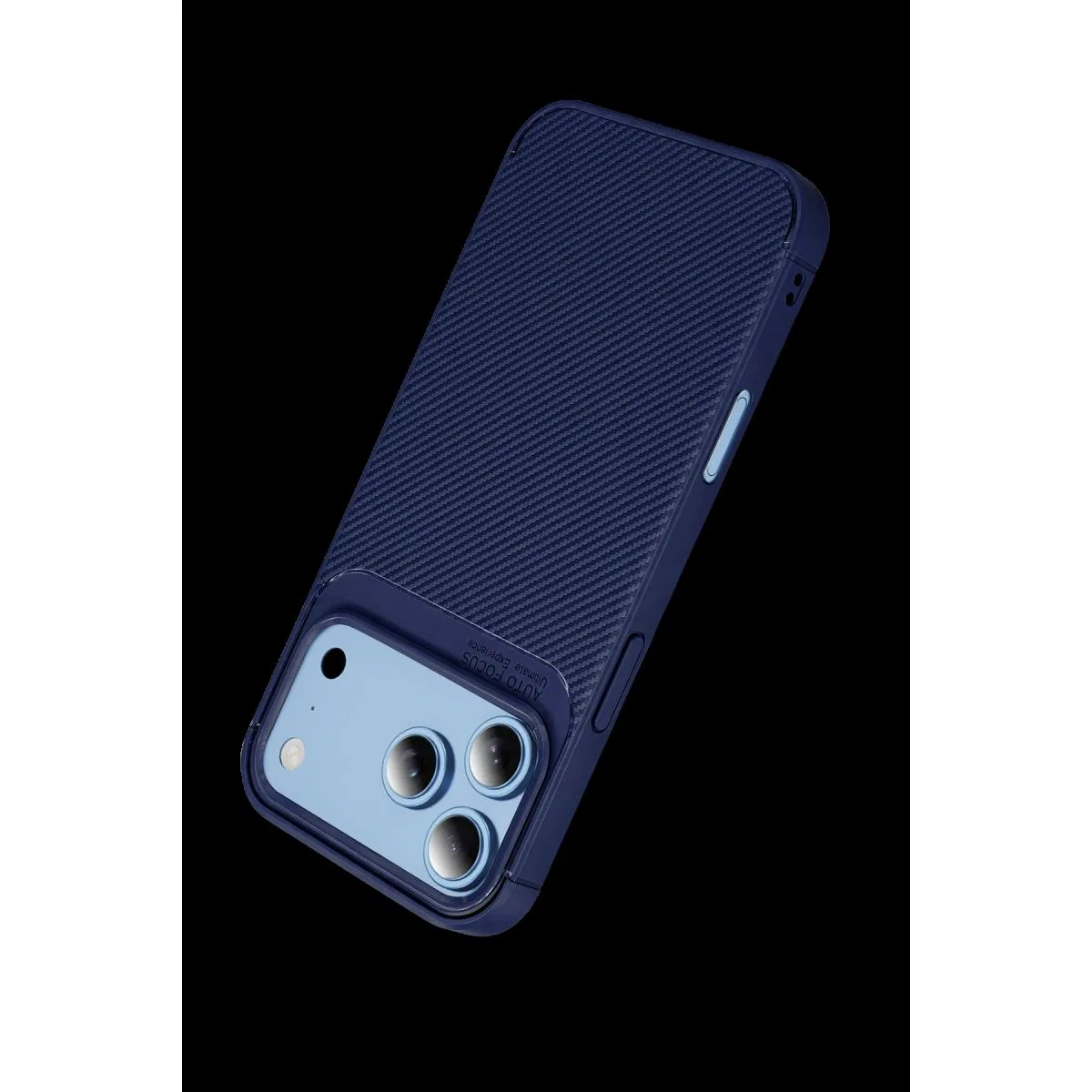 Newface Apple İphone 18 Pro Max Auto Focus Karbon Kapak - Lacivert görsel 4