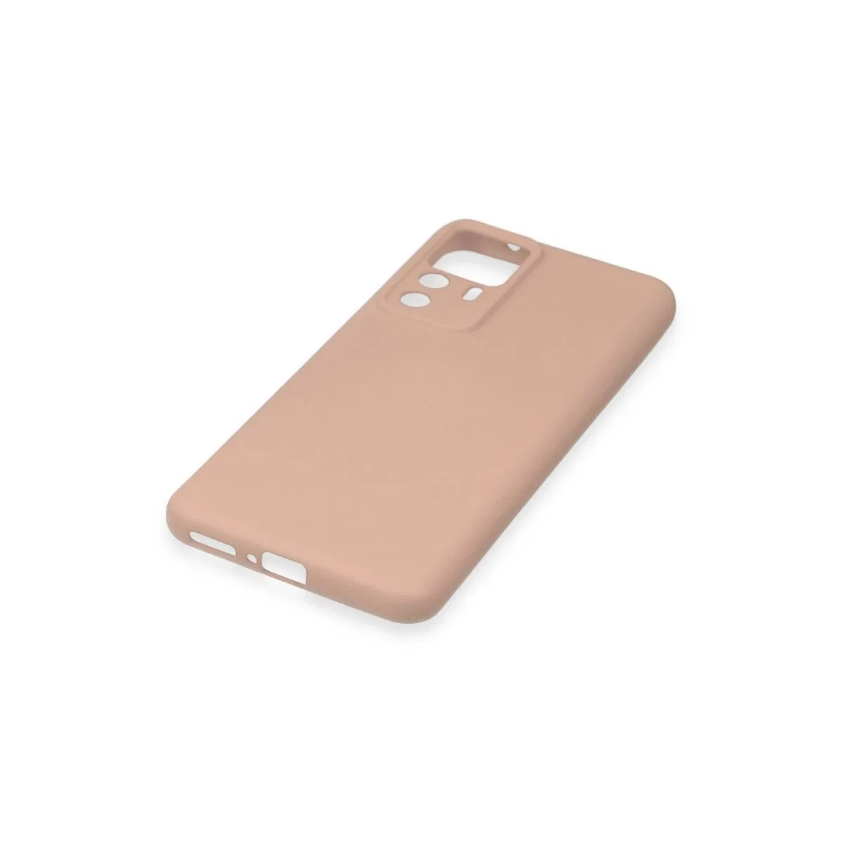 Xiaomi Mi 12t Pro Kılıf Nano İçi Kadife Silikon - Pudra görsel 5