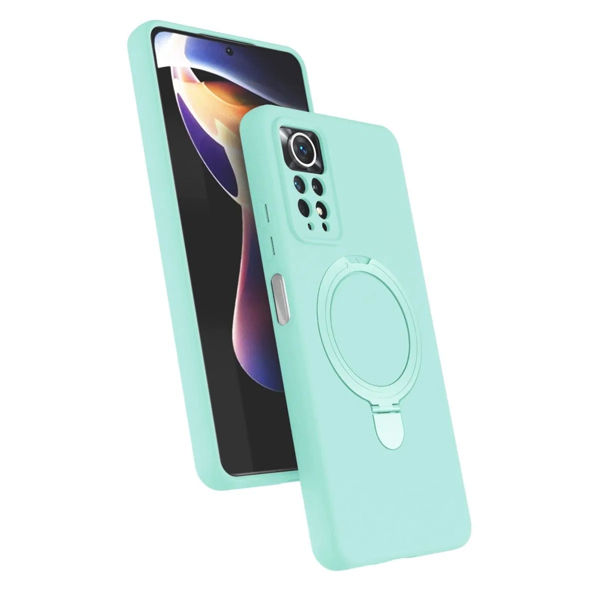 Xiaomi Redmi Note 12 Pro 4g Regal Magsafe Standlı Kapak - Su Yeşili görsel 2