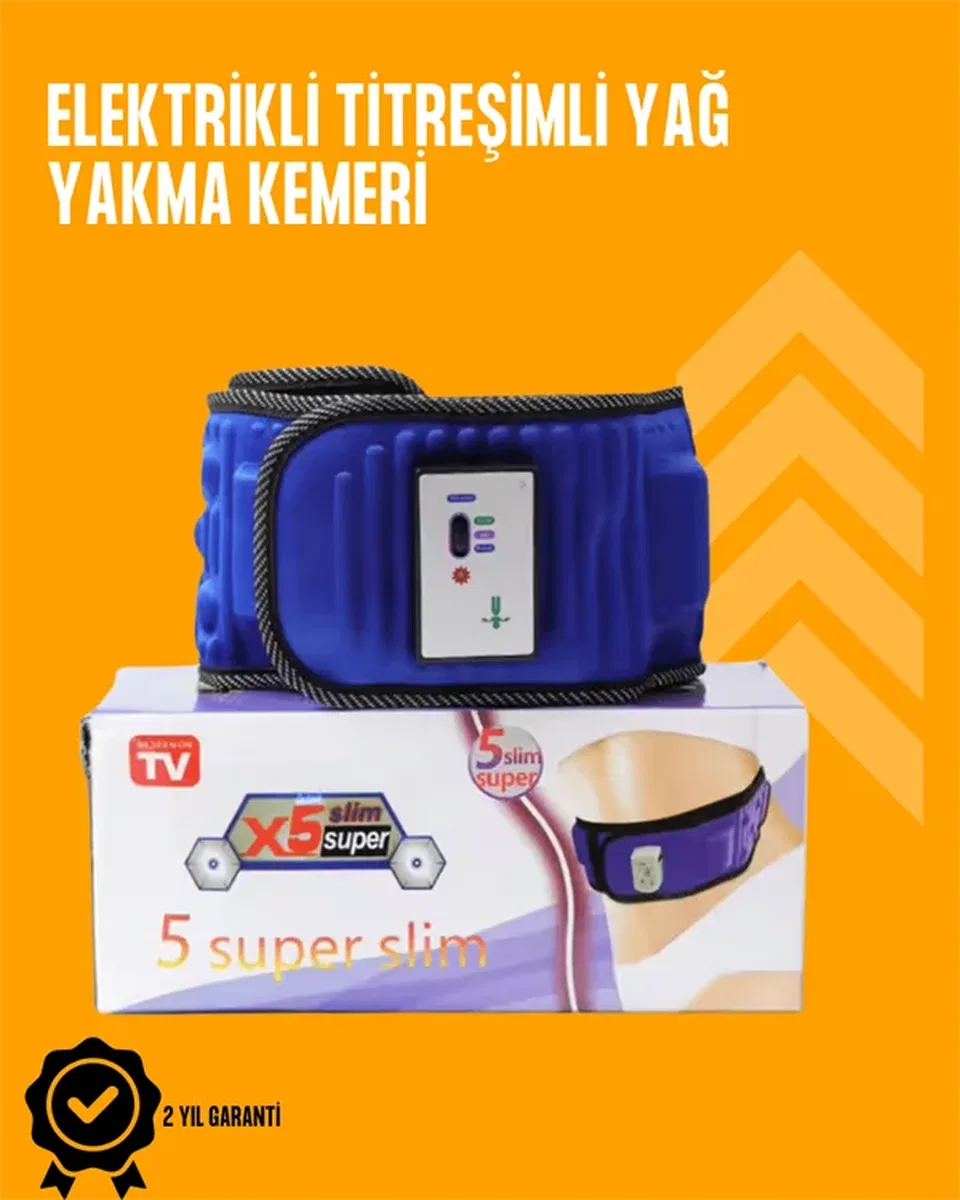 Titreşimli Masaj ve Zayıflama Kemeri – 5 Motor, 20 Mıknatıs, Ayarlanabilir Hız görsel 2