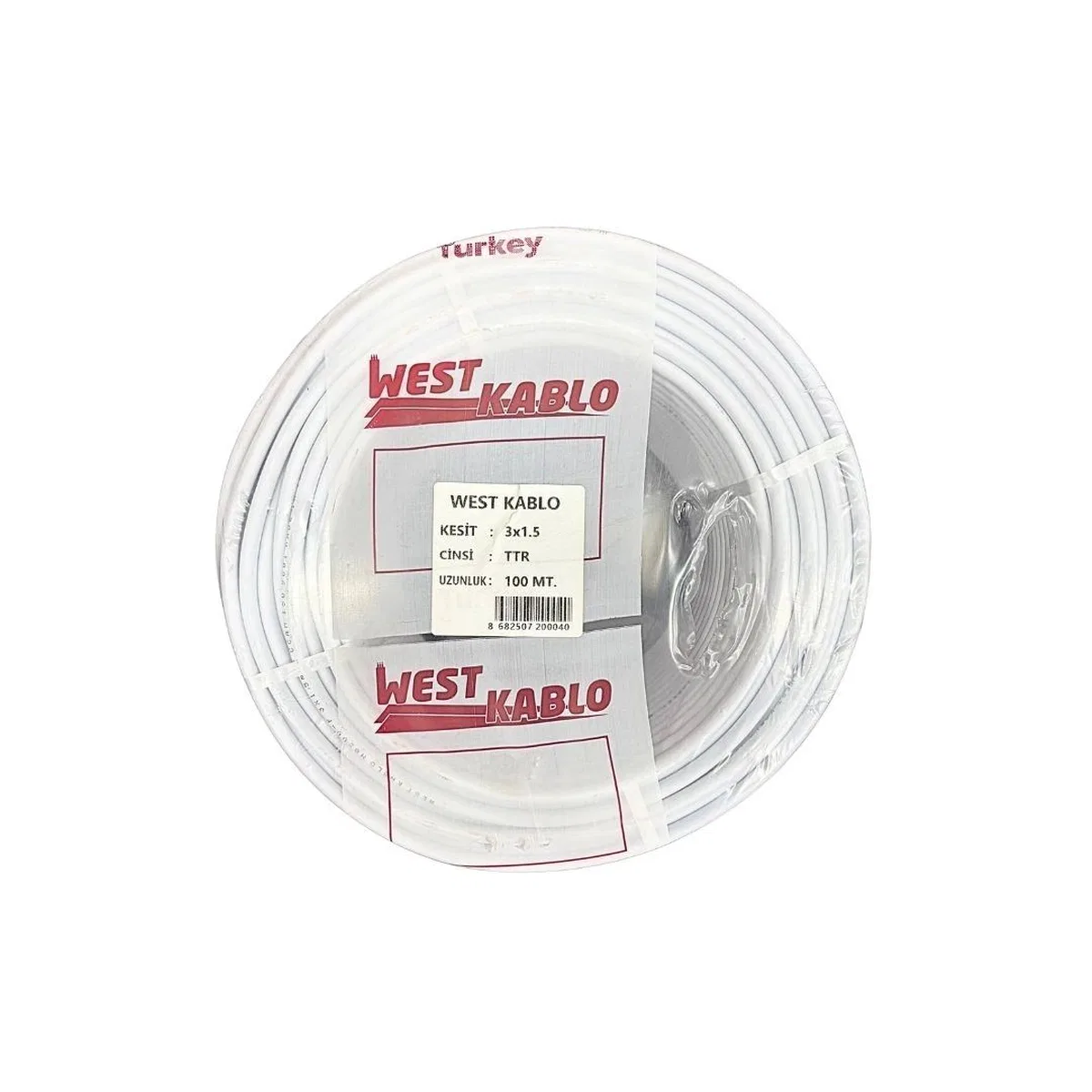 3x1, 5 mm Ttr Elektrik Kablosu 100 Metre