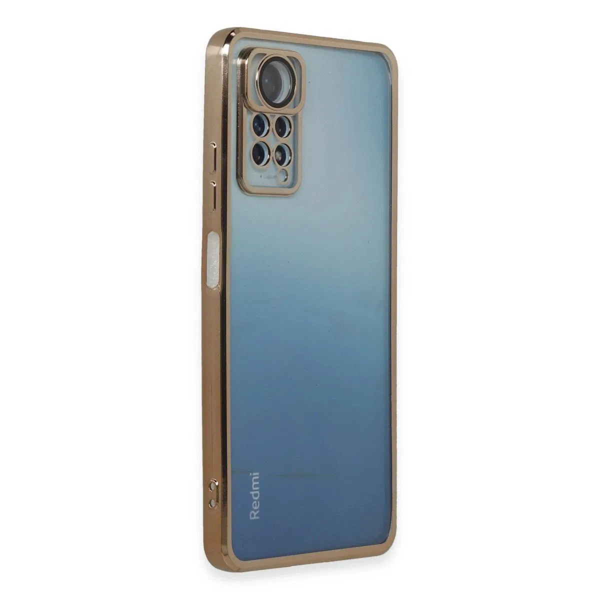 Xiaomi Redmi Note 11 Pro Kılıf Razer Lensli Silikon - Gold görsel 2