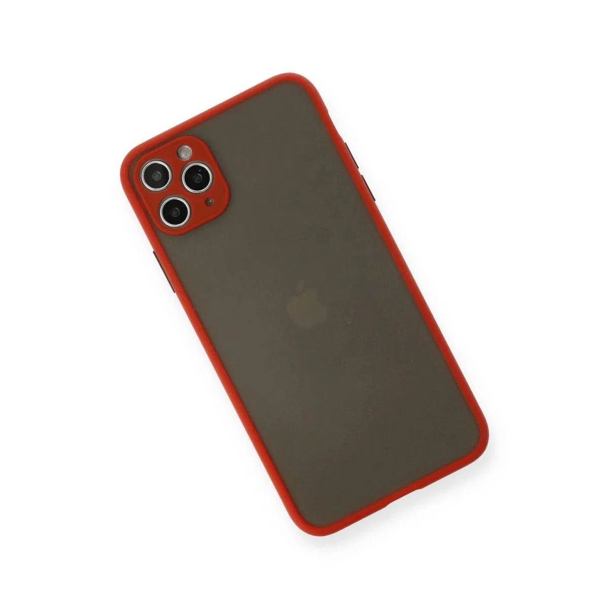Apple İphone 11 Pro Max Kılıf Montreal Silikon Kapak - Kırmızı görsel 3