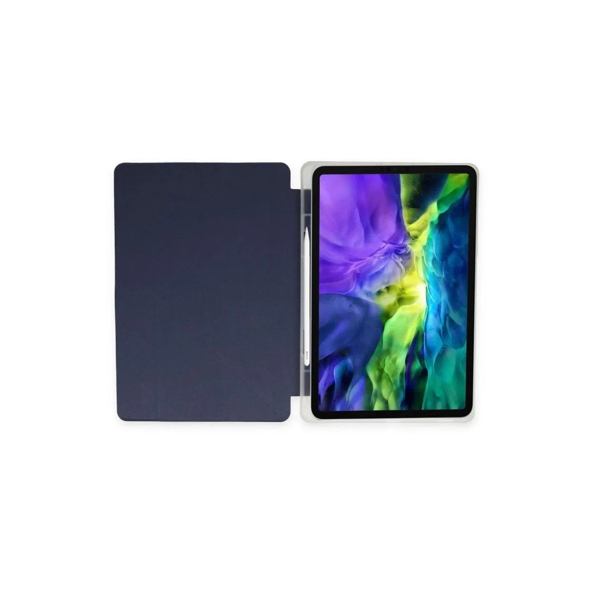 Apple İpad Pro 11 (2024) Kılıf Kalemlikli Mars Tablet Kılıfı - Lacivert görsel 2