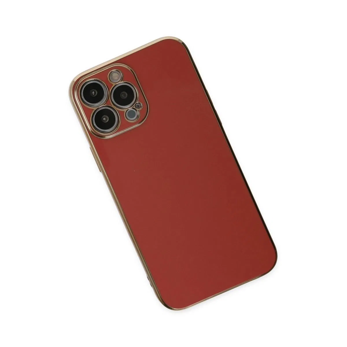 Apple İphone 15 Pro Max Kılıf Volet Silikon - Kırmızı görsel 2