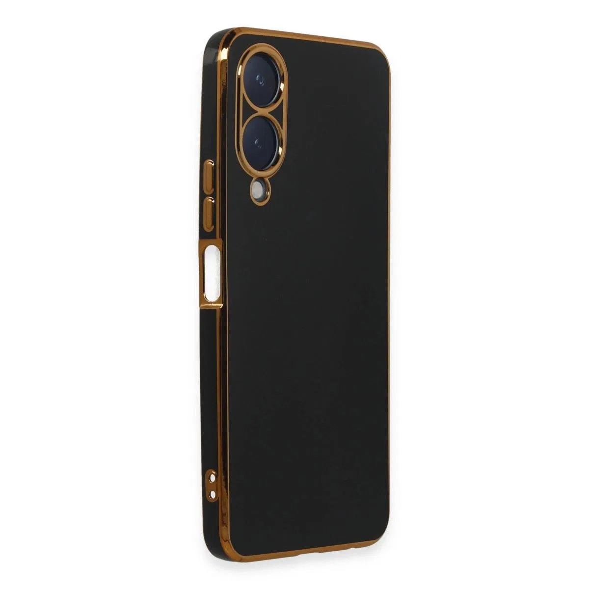 Vivo Y17s Kılıf Volet Silikon - Siyah görsel 2