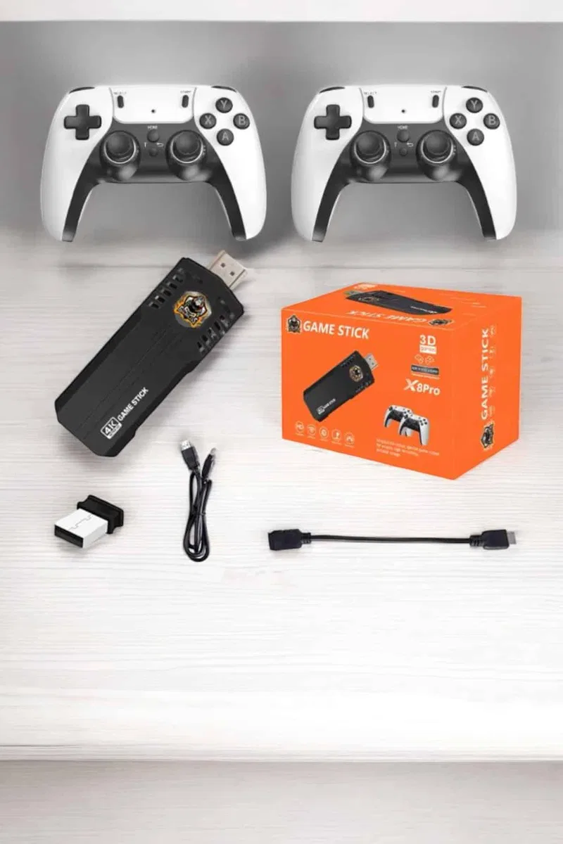 Game Stick Retro 8K ULTRA HD Video Oyun Konsolu Android Tv Özelliği görsel 5