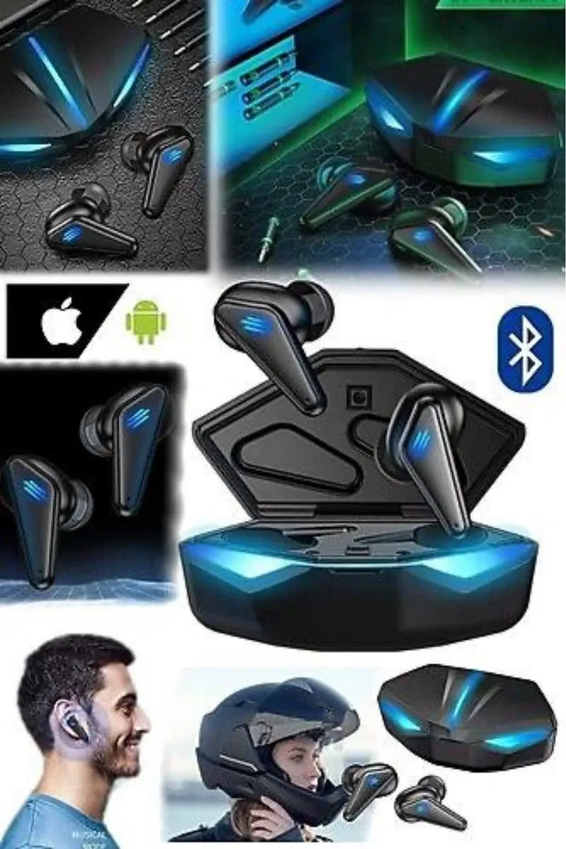 Wireless Kulaklık Mikrofonlu Bluetooth Oyuncu Kulaklığı görsel 3
