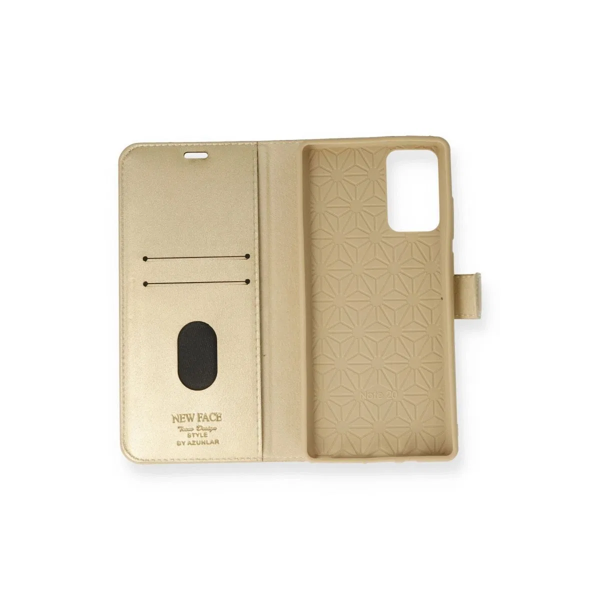 Samsung Galaxy Note 20 Kılıf Trend S Plus Kapaklı Kılıf - Gold görsel 2