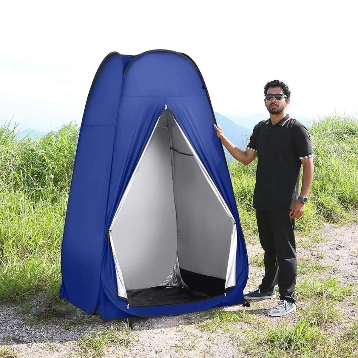 Kamp Alanı Duş Giyinme Wc Çadırı Fotoğrafcı Prova Kabini 190x120x120 görsel 3