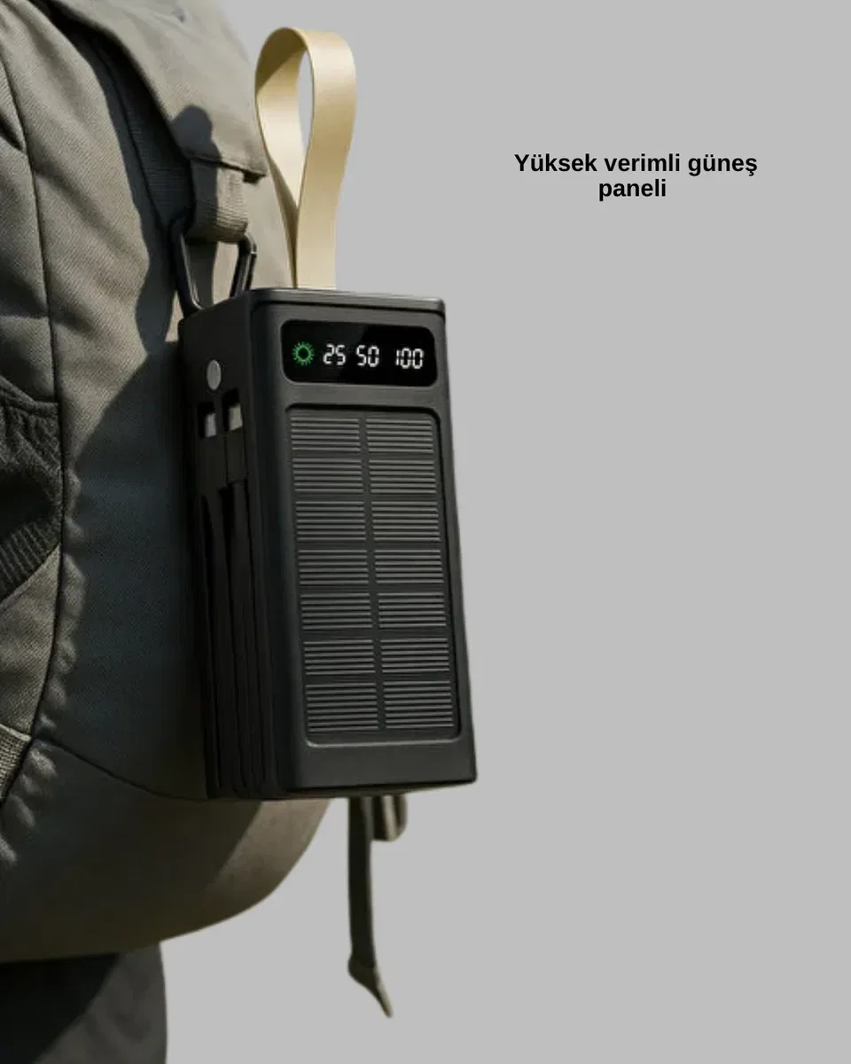 50. 000 Powerbank güneş enerjili görsel 4