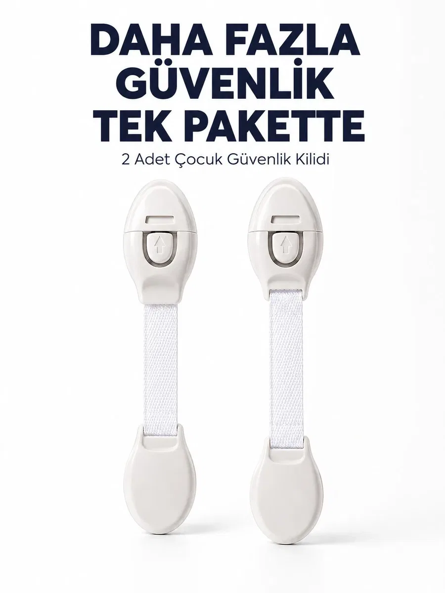 2 Adet Güçlü Yapışkanlı Çocuk Güvenlik Kilidi
