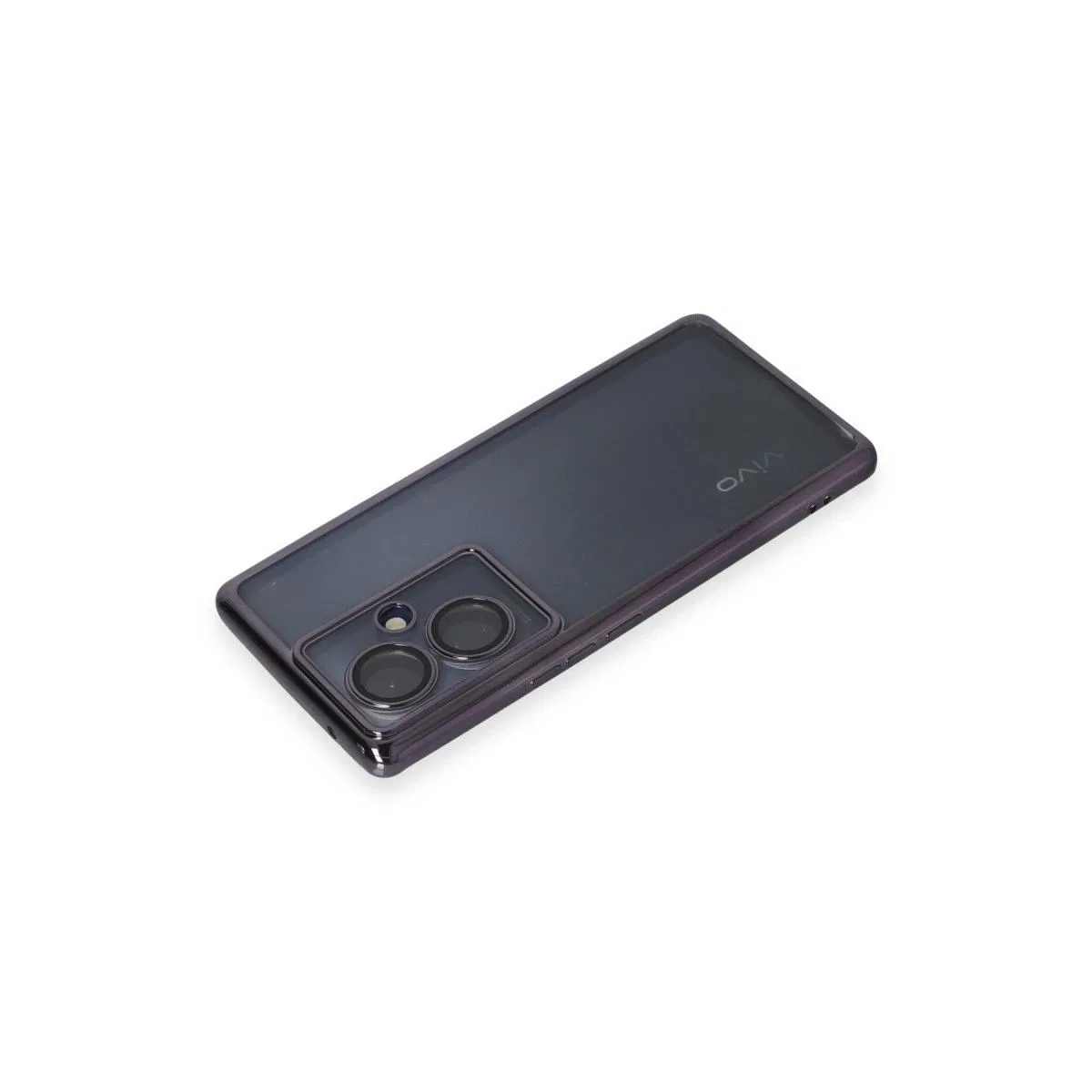 Vivo V29 Lite Kılıf Razer Lensli Silikon - Mor görsel 3