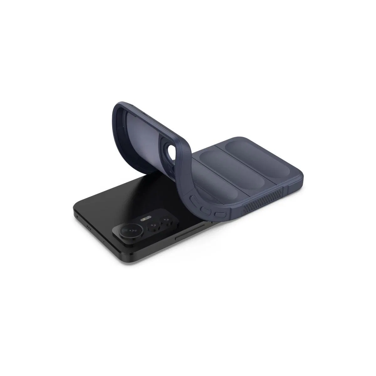 Xiaomi Mi 12 Lite Kılıf Optimum Silikon - Lacivert görsel 4