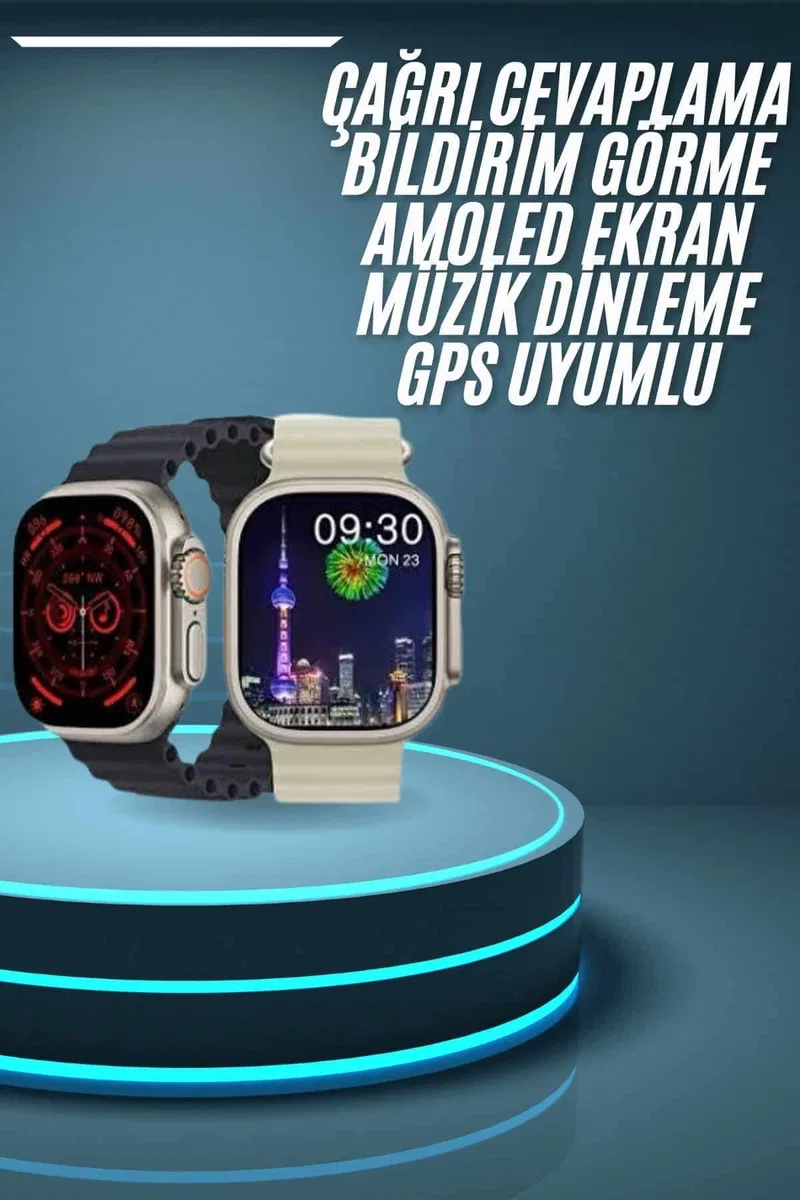 Akıllı Saat Çok Fonksiyonlu Uzun Pil Ömürlü Çağrı Cevaplayabilen Kol Saati görsel 2
