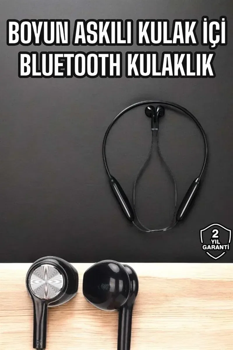 Kablolu Boyun Askılı Dijital Göstergeli Bluetooth Kulaklığı 60 Saat görsel 2