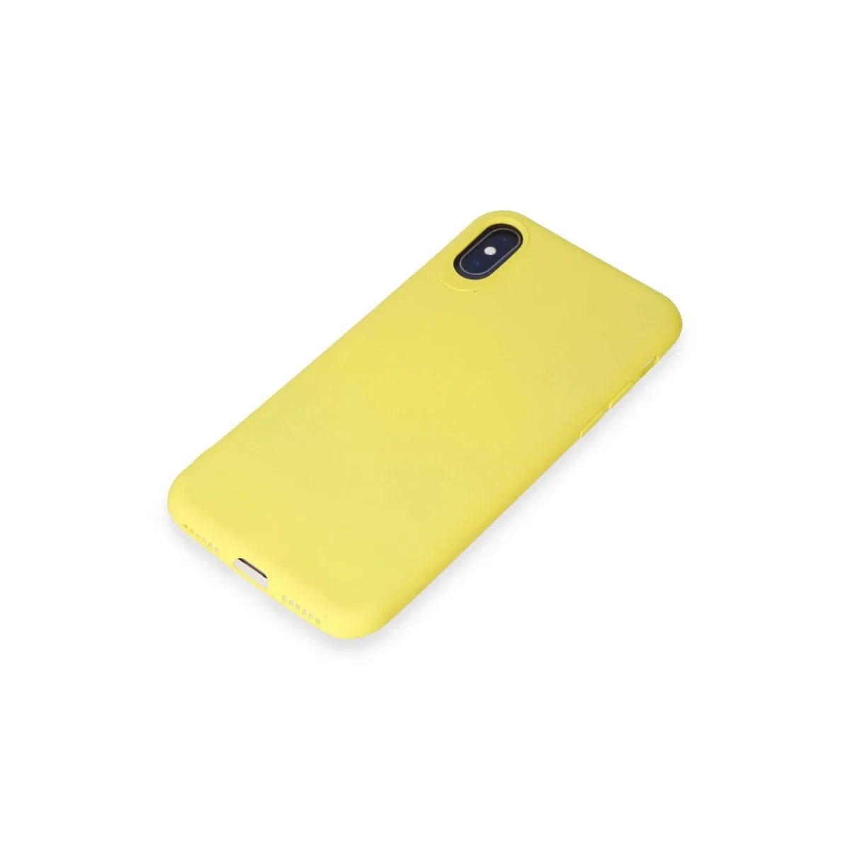 Apple İphone X Kılıf First Silikon - Sarı görsel 4