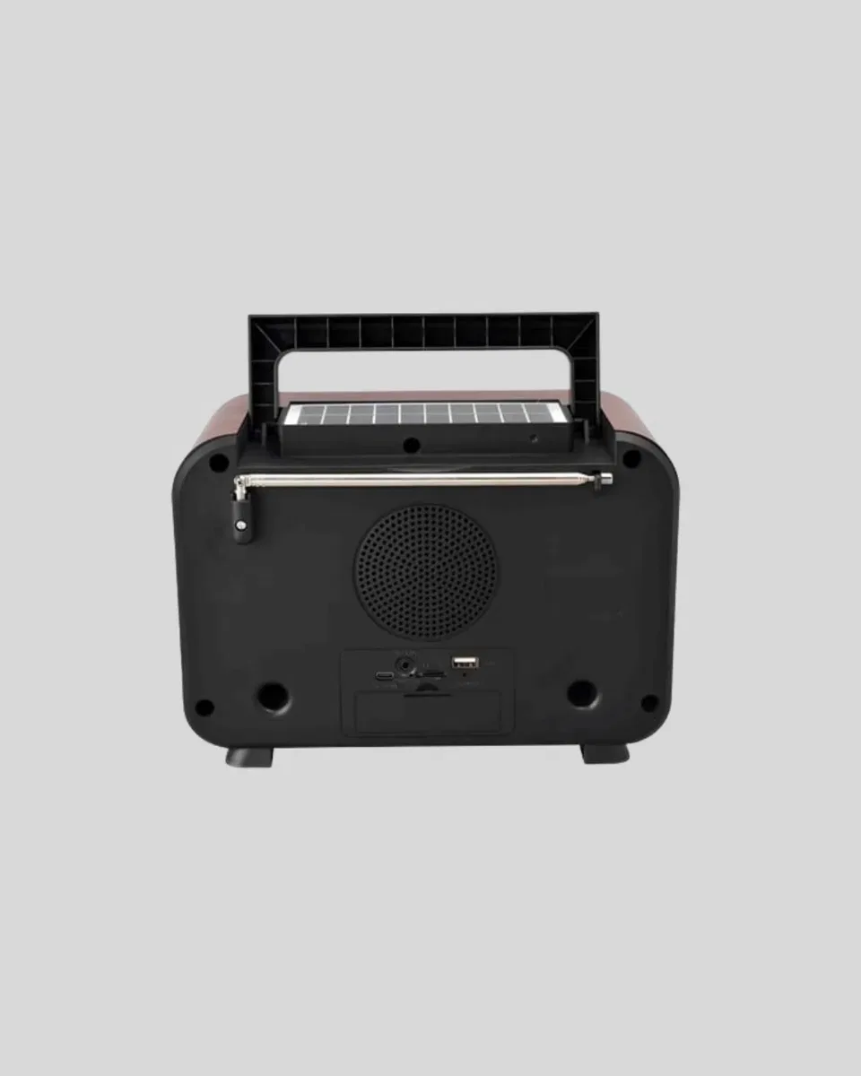 Solar Şarjlı Şömine Alev Efektli Bluetooth Hoparlör 7W Taşınabilir Ses Sistemi görsel 4