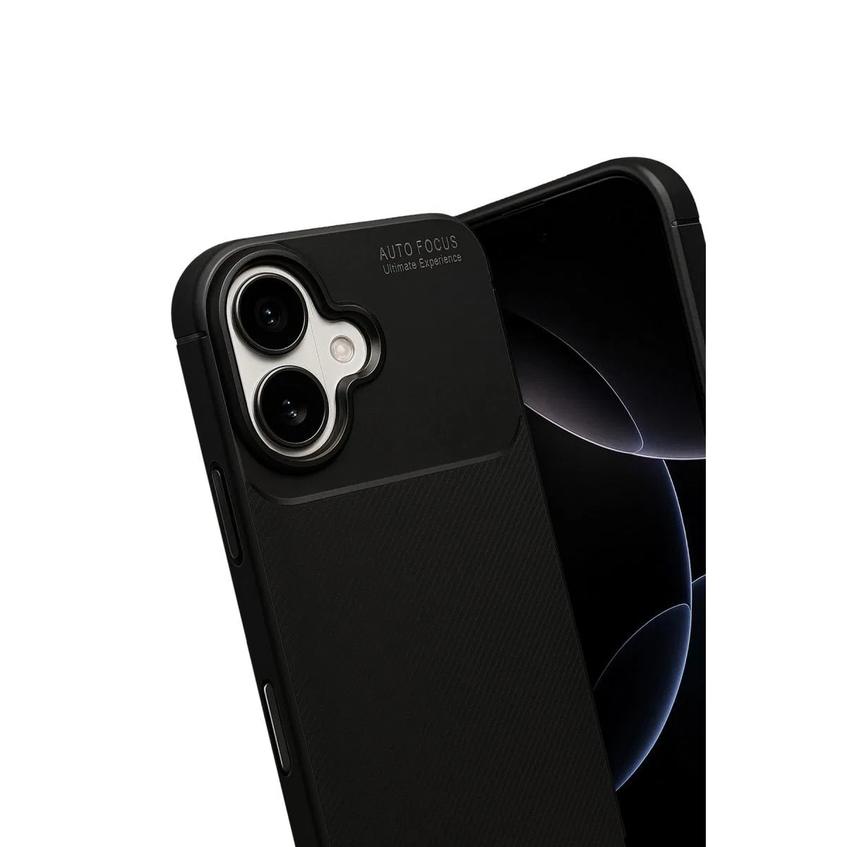 Apple İphone 17 Auto Focus Karbon Kapak - Siyah görsel 2
