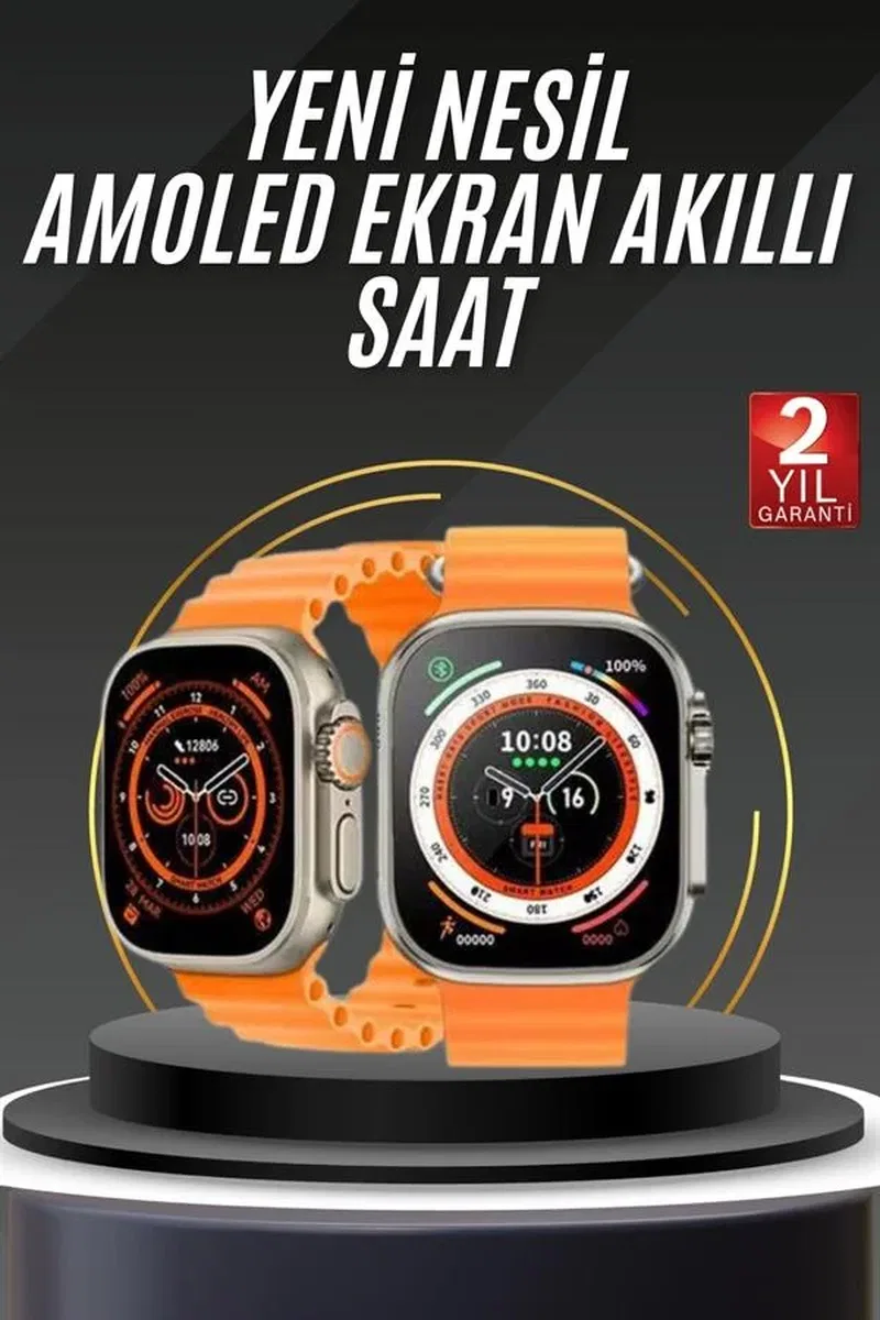 Akıllı Saat Android ve İOS Uyumlu 49 MM NFC Özelliği GPS Takibi Yeni Nesil görsel 2
