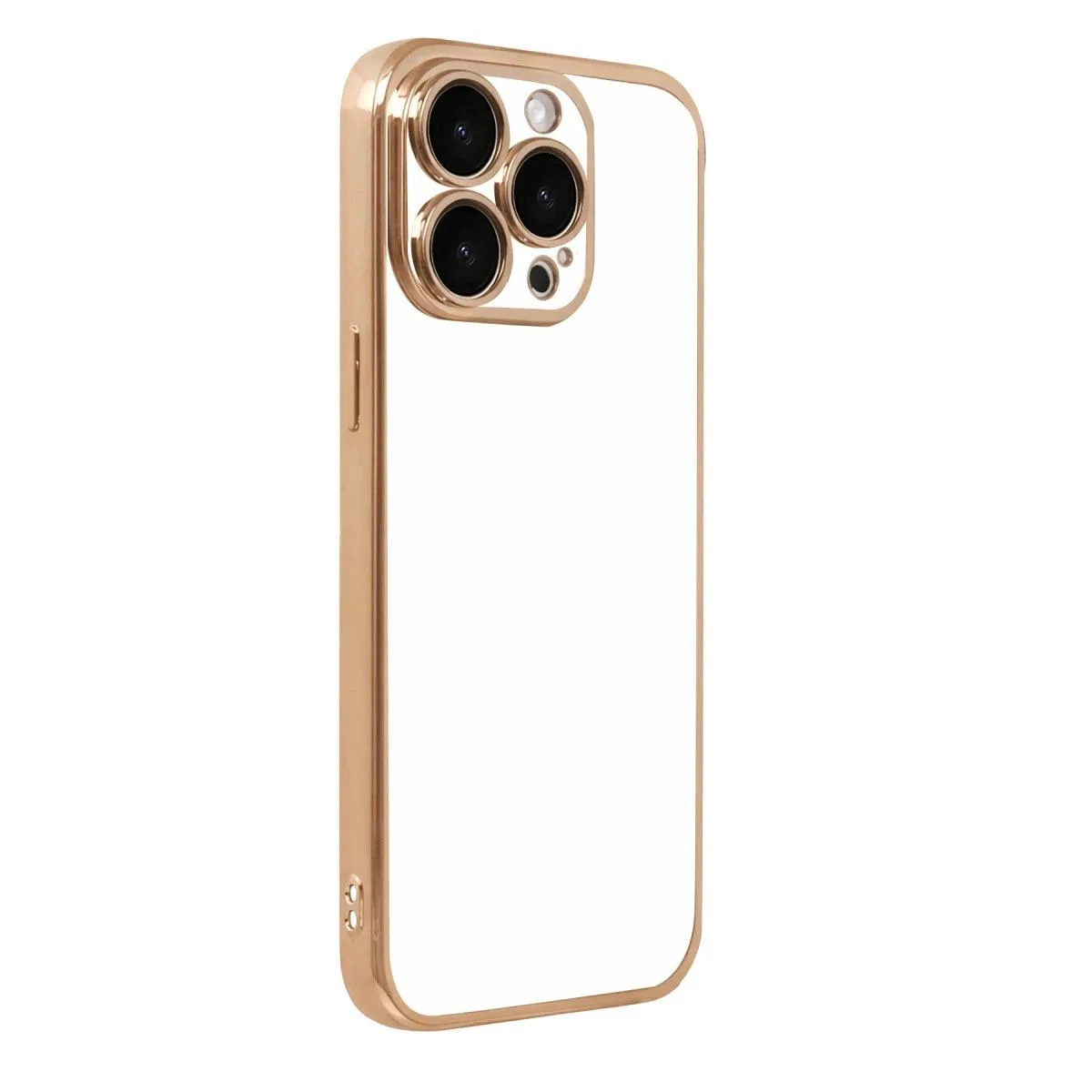 Apple İphone 15 Pro Max Razer Lensli Silikon - Gold görsel 3