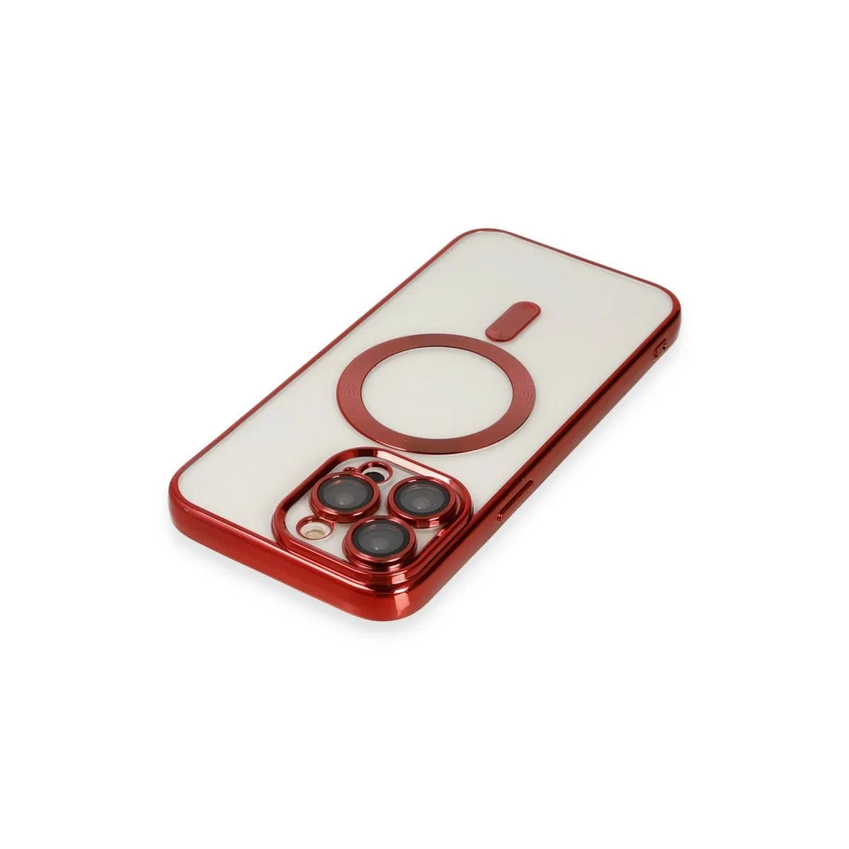 Apple İphone 15 Pro Kılıf Kross Magneticsafe Kapak - Kırmızı görsel 4
