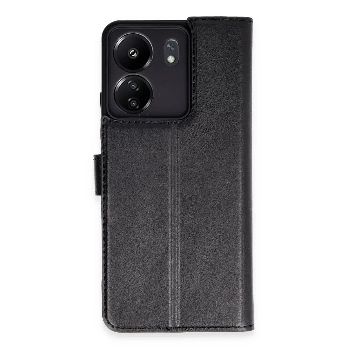 Xiaomi Redmi 13c Kılıf Trend S Plus Kapaklı Kılıf - Siyah